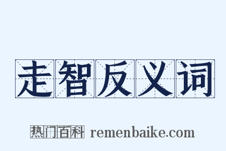 走智反义词是什么意思的图片